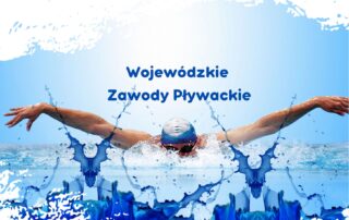 plakat wojewódzkie zawody pływackie
