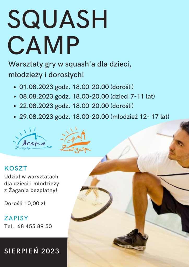 Plakat dotyczący camp squash