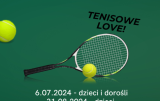Plakat dotyczący Turniejów tenisowych