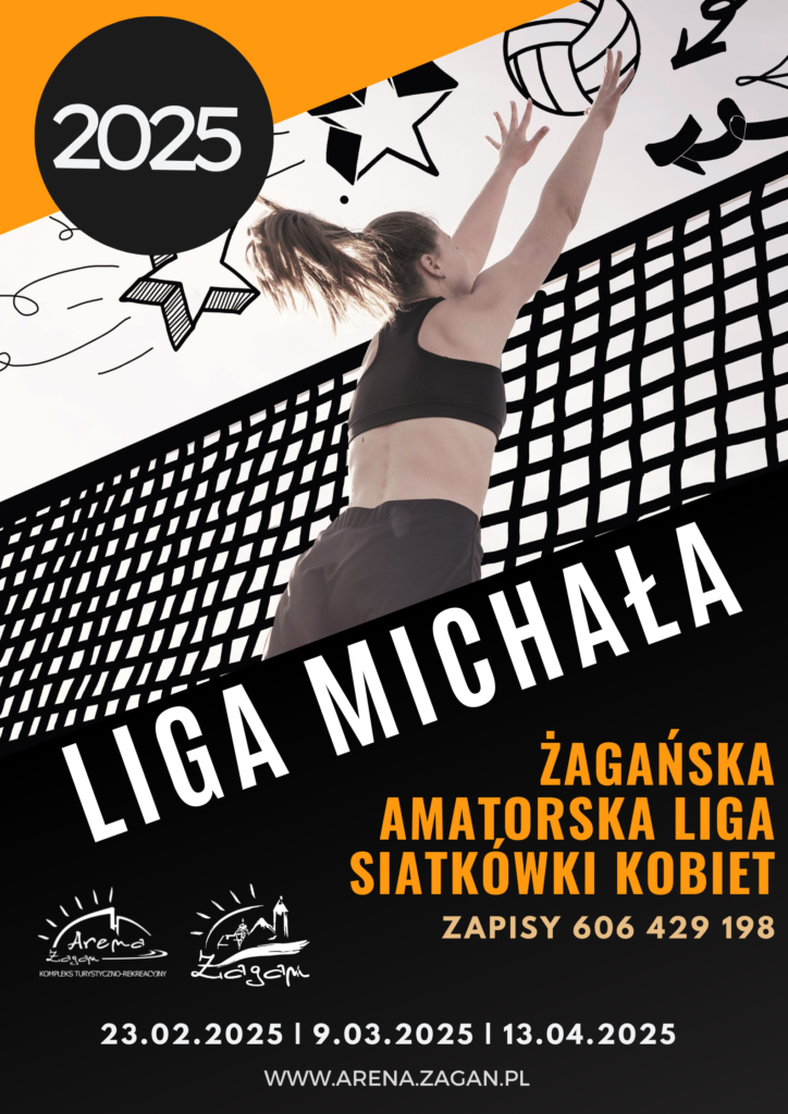 plakat dotyczący Ligi Michała - siatkówki kobiet