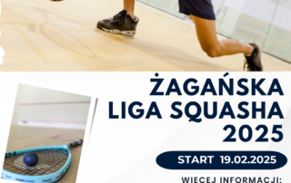 Żagańska Liga Squasha- plakat