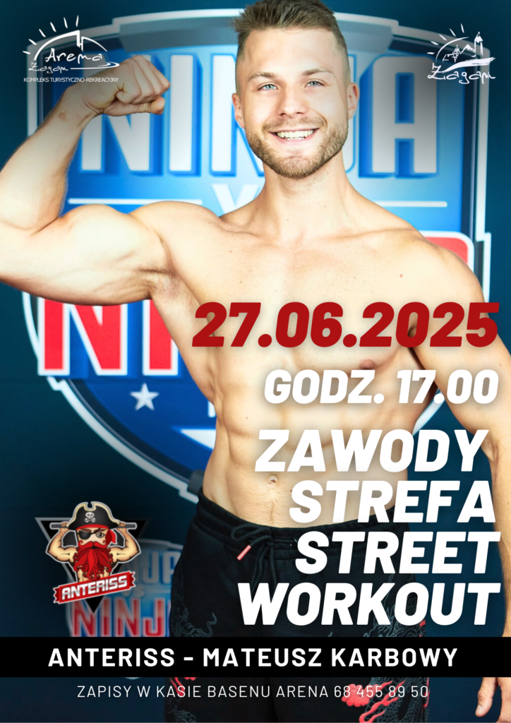 plakat dotyczący zawodów w strefie street work out