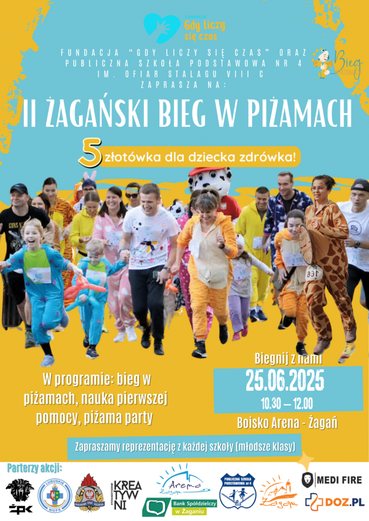 plakat dotyczący biegu