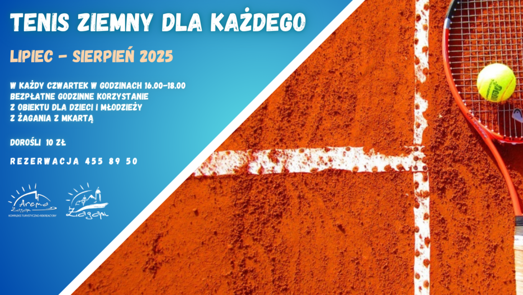 PLAKAT WAKACJE TENIS