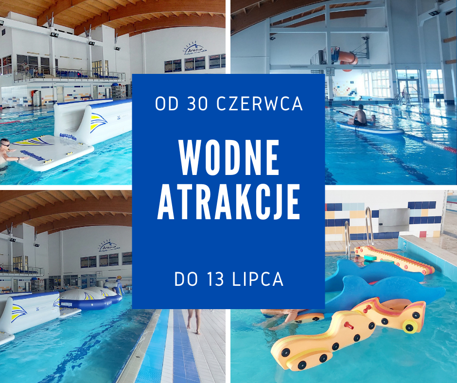 PLAKAT WAKACJE WODNE ATRAKCJE