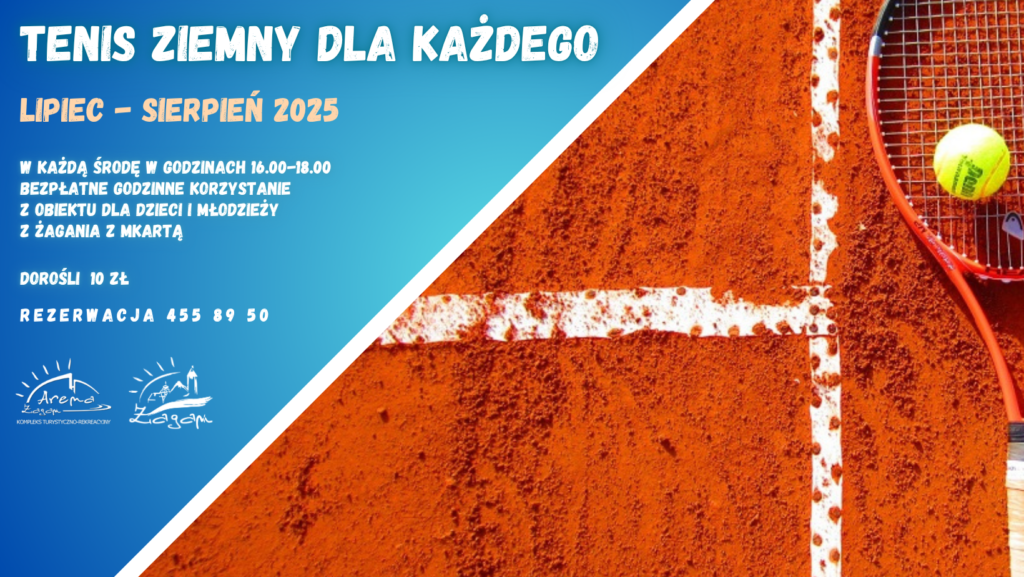 PLAKAT WAKACJE TENIS
