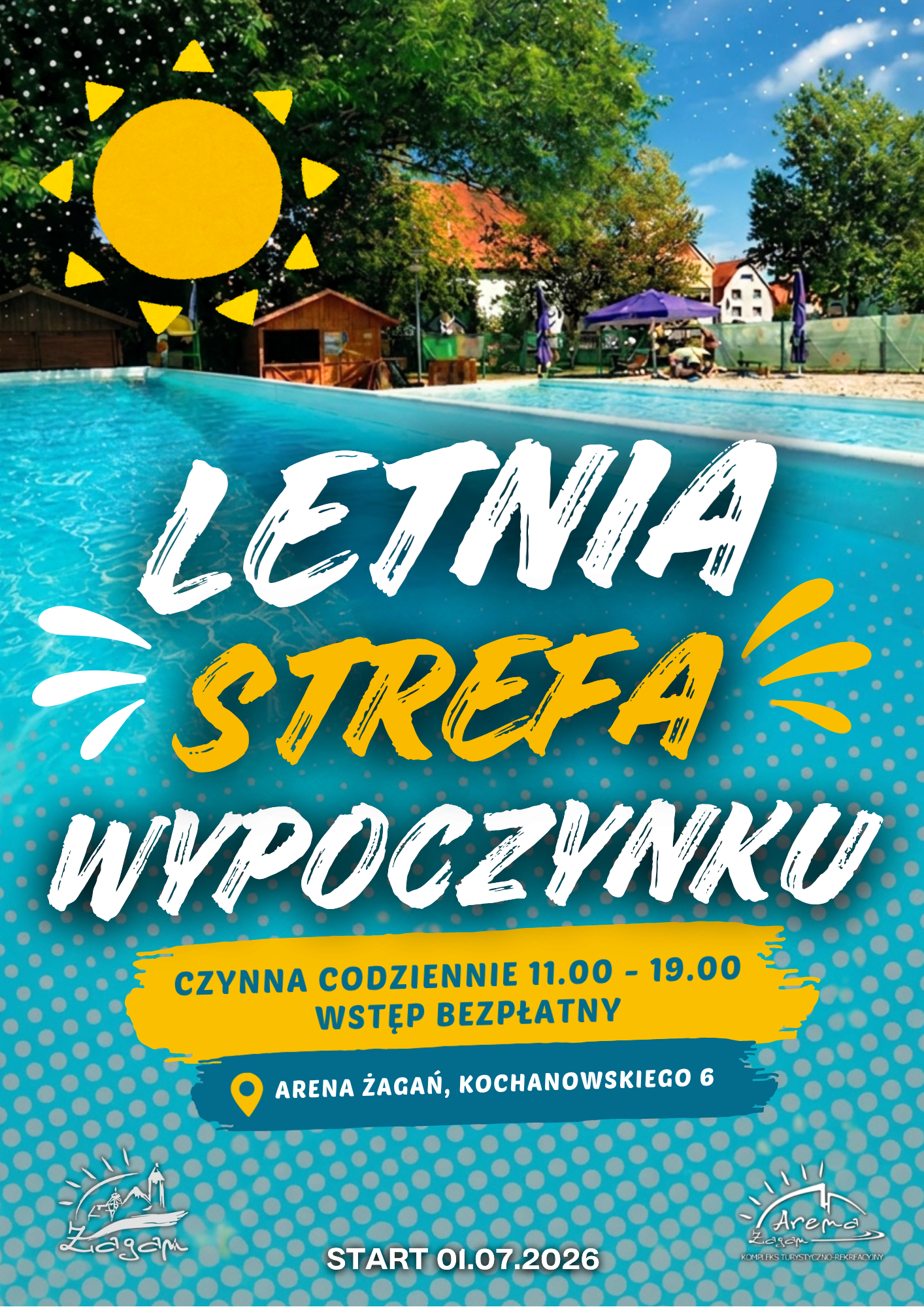 letnia stefa wypoczynku plakat