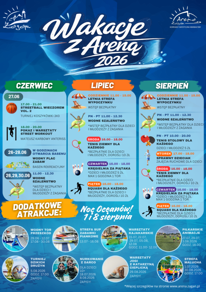 plakat wakacje