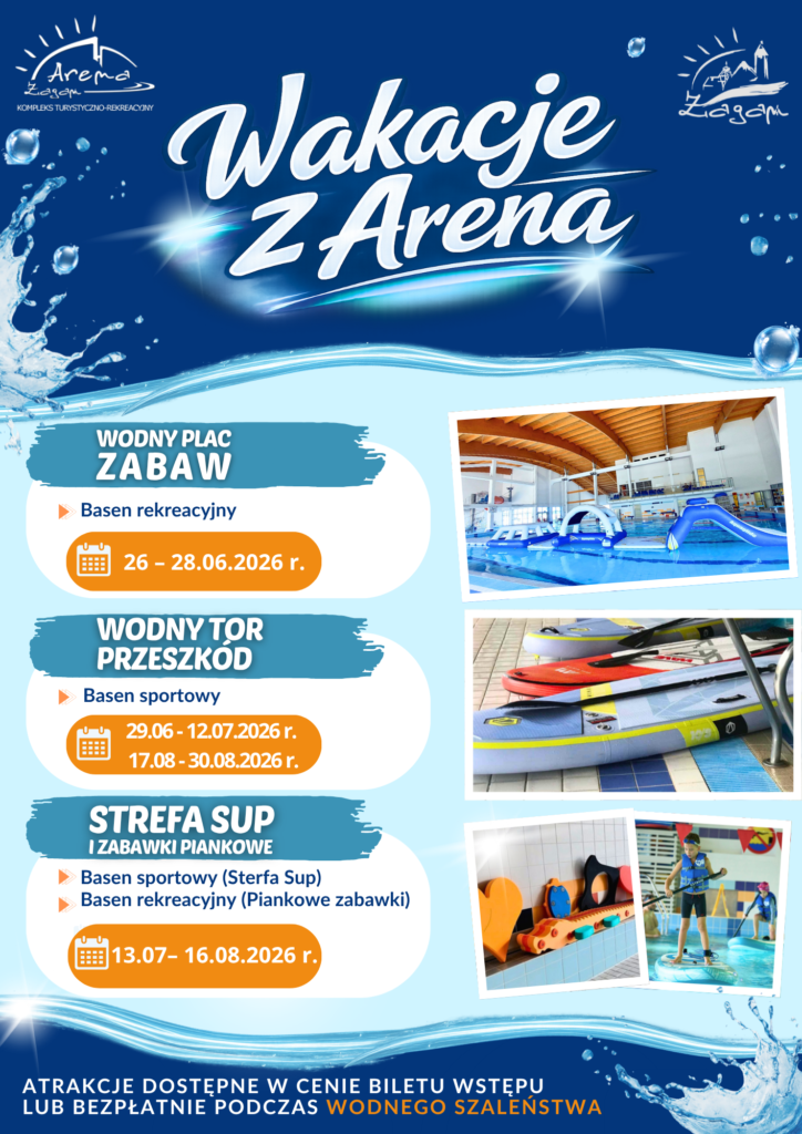 ATRAKCJE 2026 WAKACJE PLAKAT