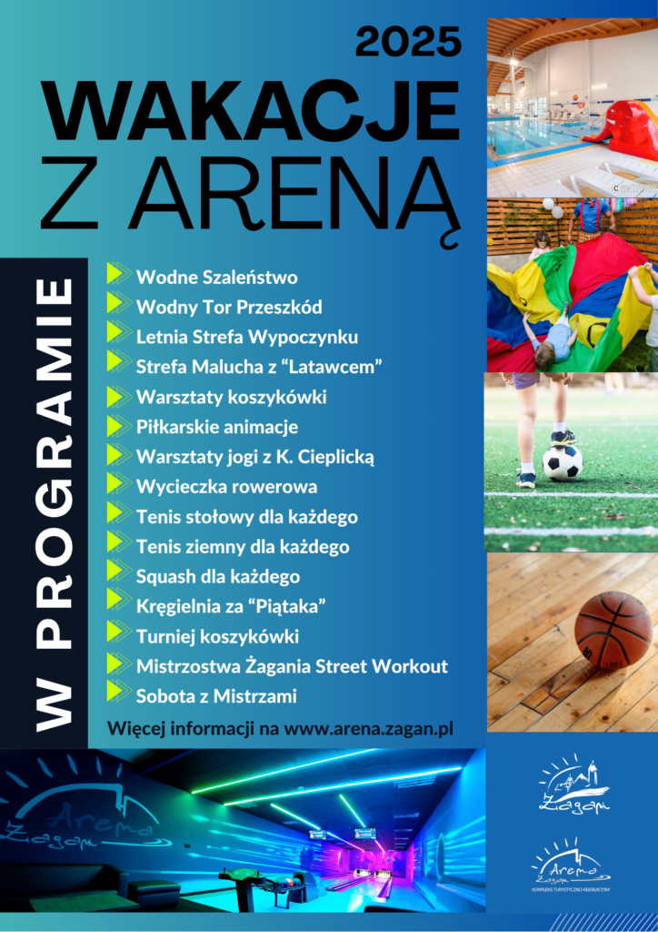 Plakat ogólny Wakacje z Areną